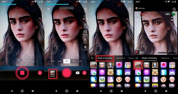 applicare l'effetto vhs di tiktok